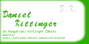 daniel kittinger business card
